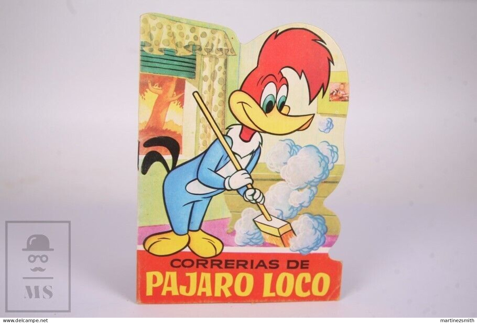 Original 1966 Woody Woodpecker Die-Cut Childrens Book - Pajaro Loco - Bruguera - Juniors