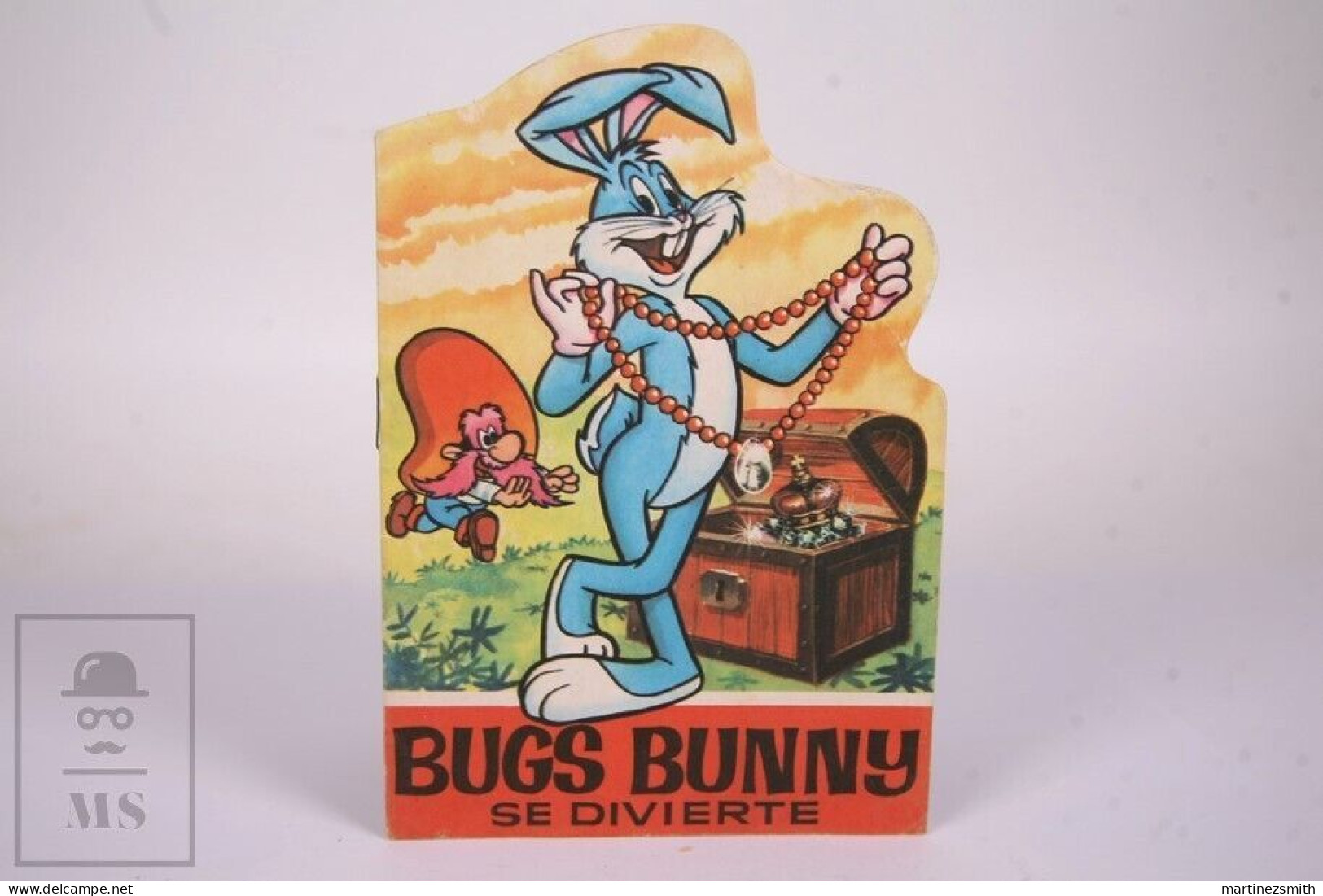 Original 1966 Bugs Bunny Yosemite Sam Die-Cut Childrens Book - Bruguera - Libri Bambini E Ragazzi