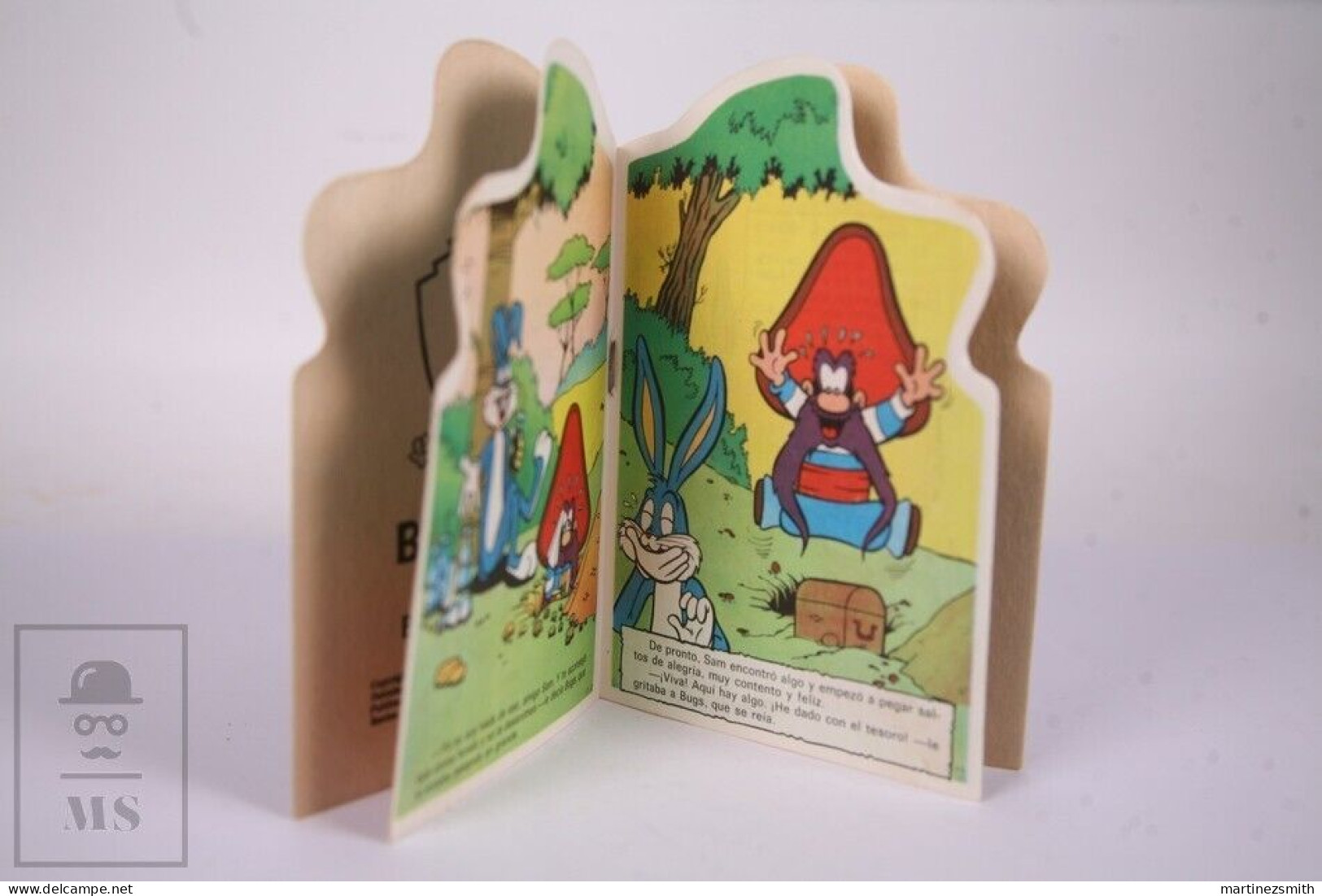 Original 1966 Bugs Bunny Yosemite Sam Die-Cut Childrens Book - Bruguera - Libros Infantiles Y Juveniles