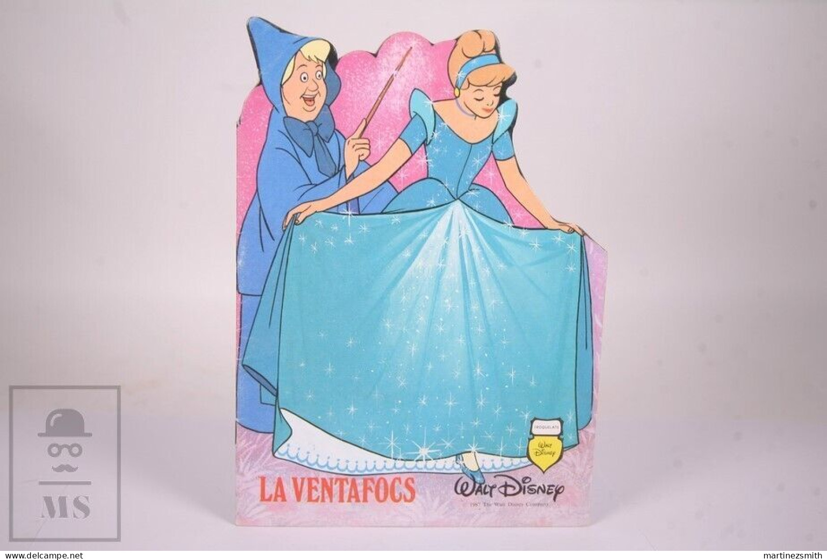 Original 1987 Cinderella Walt Disney Die-Cut Childrens Book - Catalan - Toray - Juniors