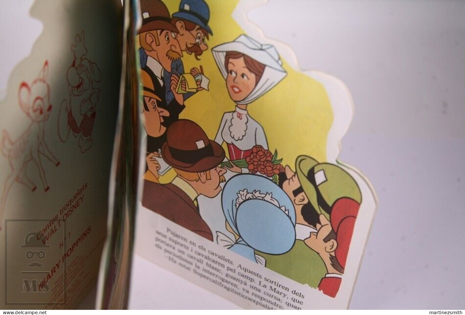 Original 1987 Mary Poppins Walt Disney Die-Cut Children's Book - Catalan - Toray - Children's