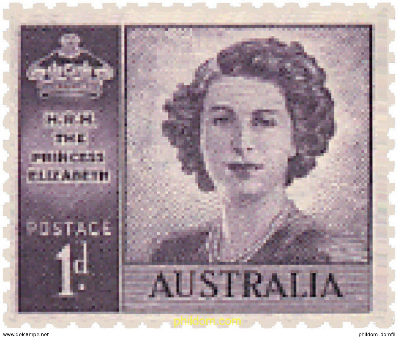 706183 HINGED AUSTRALIA 1947 BODA DE LA PRINCESA ISABEL - Nuevos