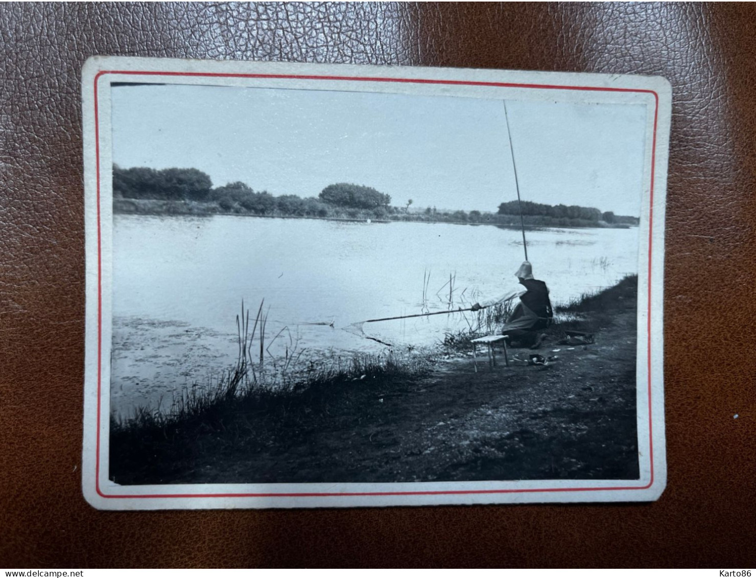 Le Cougou Guenrouet * Pêche à La Ligne , Pêcheur * Photo Ancienne 1925 12.4x9.2cm - Guenrouet