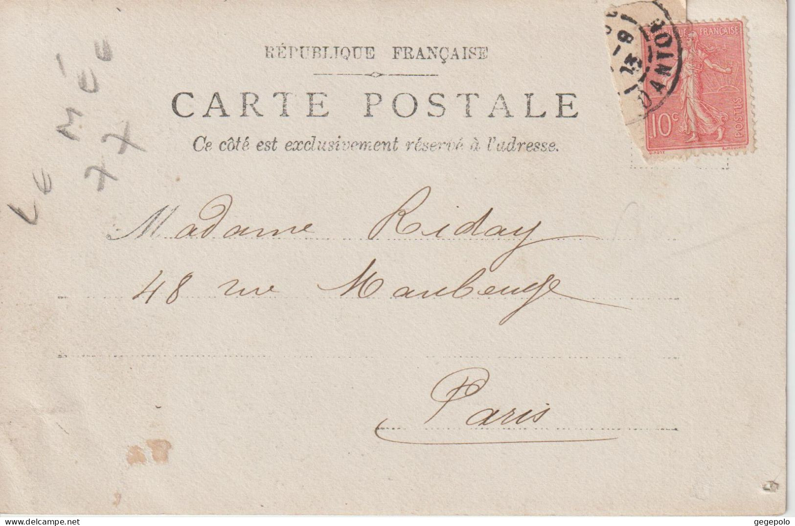 LE MEE Sur SEINE -  Un Groupe Dégustant Le Café En 1903   ( Carte Photo ) - Le Mee Sur Seine