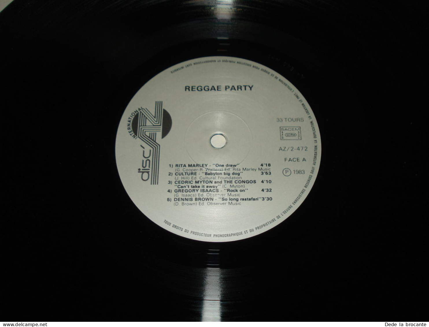 B6 / Reggae Party  Compilation  - LP - Disc AZ - AZ/2 472 - France 1983 - EX/EX - Reggae
