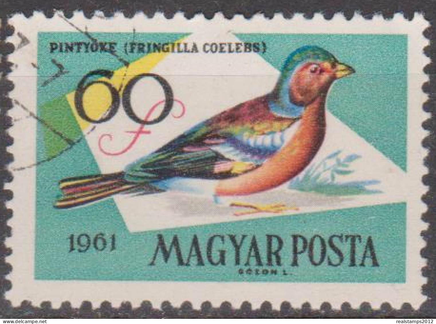 HUNGRIA - 1961 - Birds. 60f  (o)  MI - 1810A  YT - 1480 - Collections