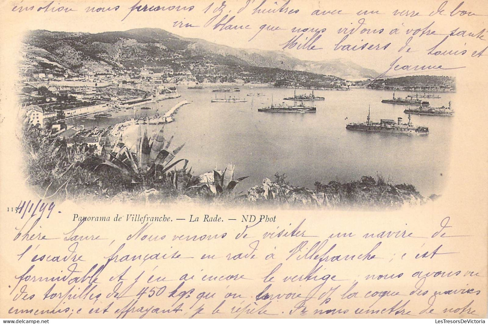 FRANCE - 69 - Panorama De Villefranche - La Rade - Carte Postale Ancienne - Villefranche-sur-Mer