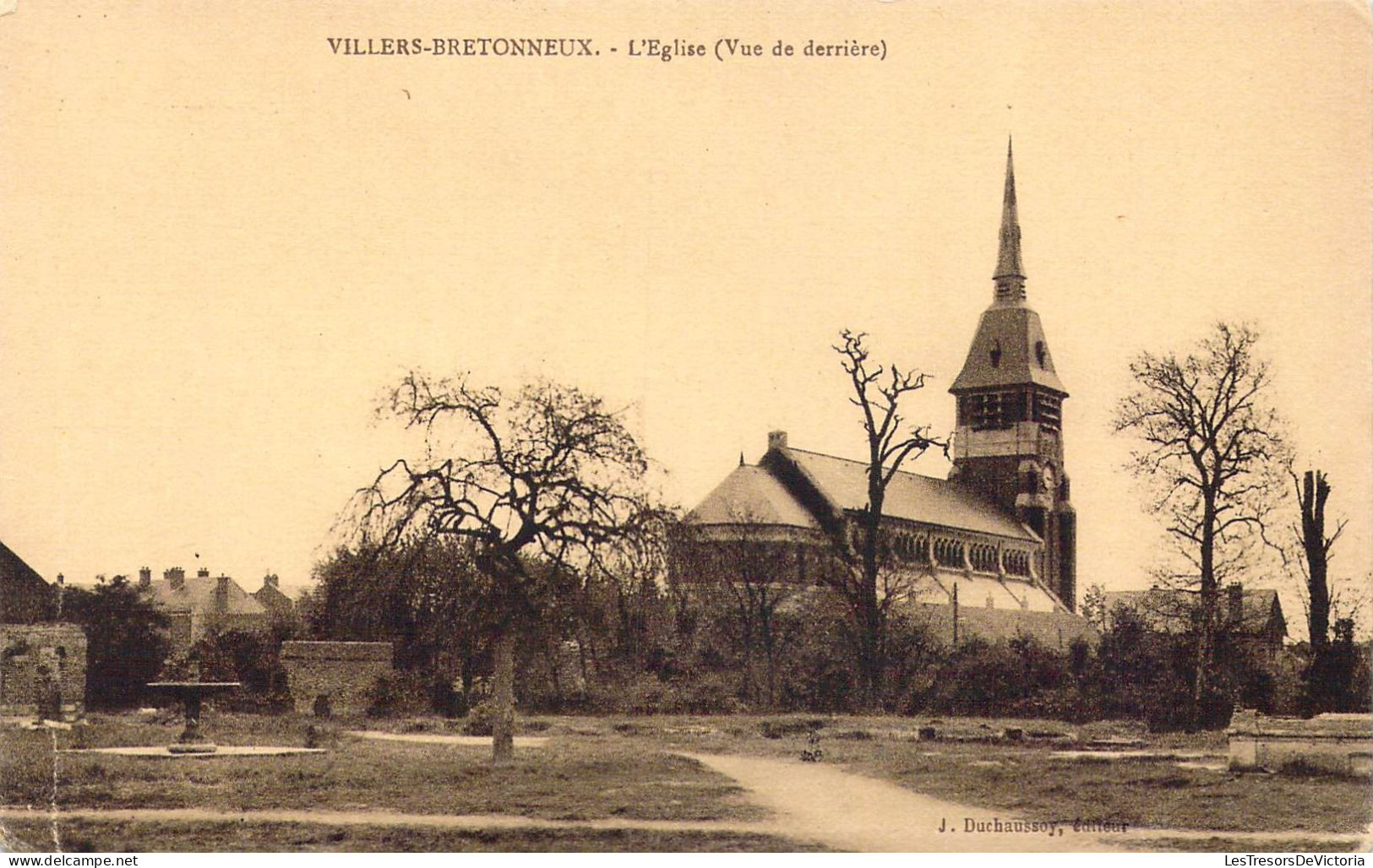 FRANCE - 80 - Villers-Bretonneux - L'Eglise ( Vue De Derrière ) - Carte Postale Ancienne - Villers Bretonneux