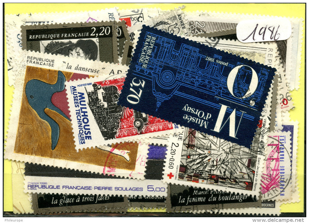 France  Années Completes (o) 1986 (59 Timbres) - 1980-1989