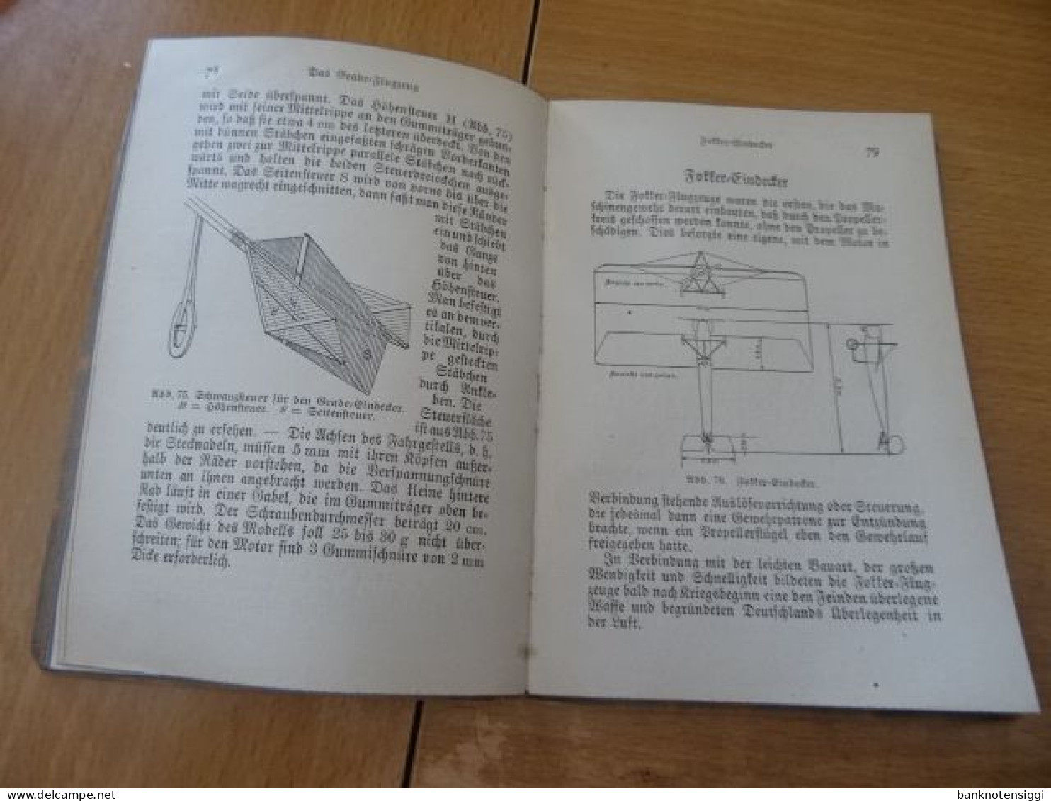 Buch "Der Junge Flugzeugbauer" mit 104 Abbildungen.O.D.