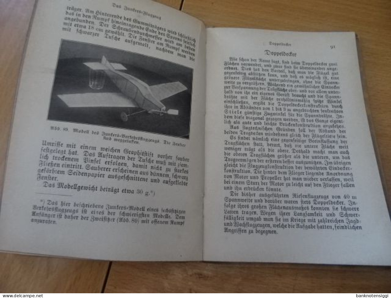 Buch "Der Junge Flugzeugbauer" mit 104 Abbildungen.O.D.