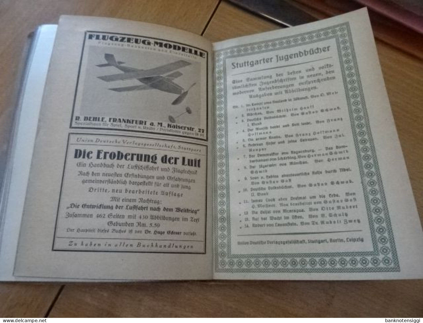 Buch "Der Junge Flugzeugbauer" mit 104 Abbildungen.O.D.