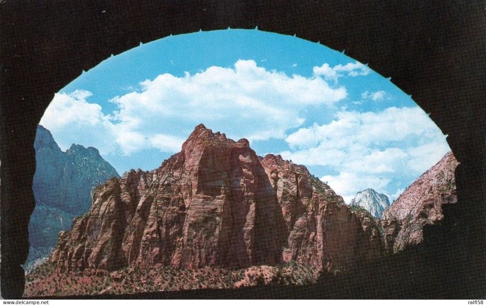 1 AK USA / Utah * Tunnel View From Lover End Of The Zion-Mt. Carmel Tunnel - Zion National Park * - Zion