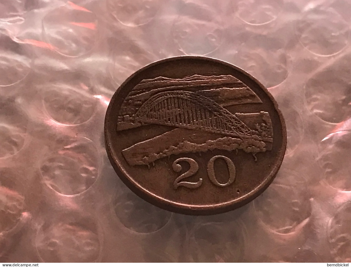 Münze Münzen Umlaufmünze Simbabwe 20 Cent 1991 - Zimbabwe