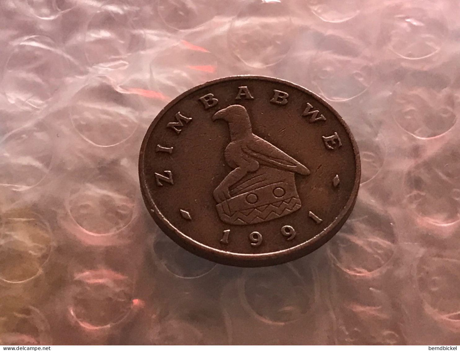 Münze Münzen Umlaufmünze Simbabwe 20 Cent 1991 - Simbabwe