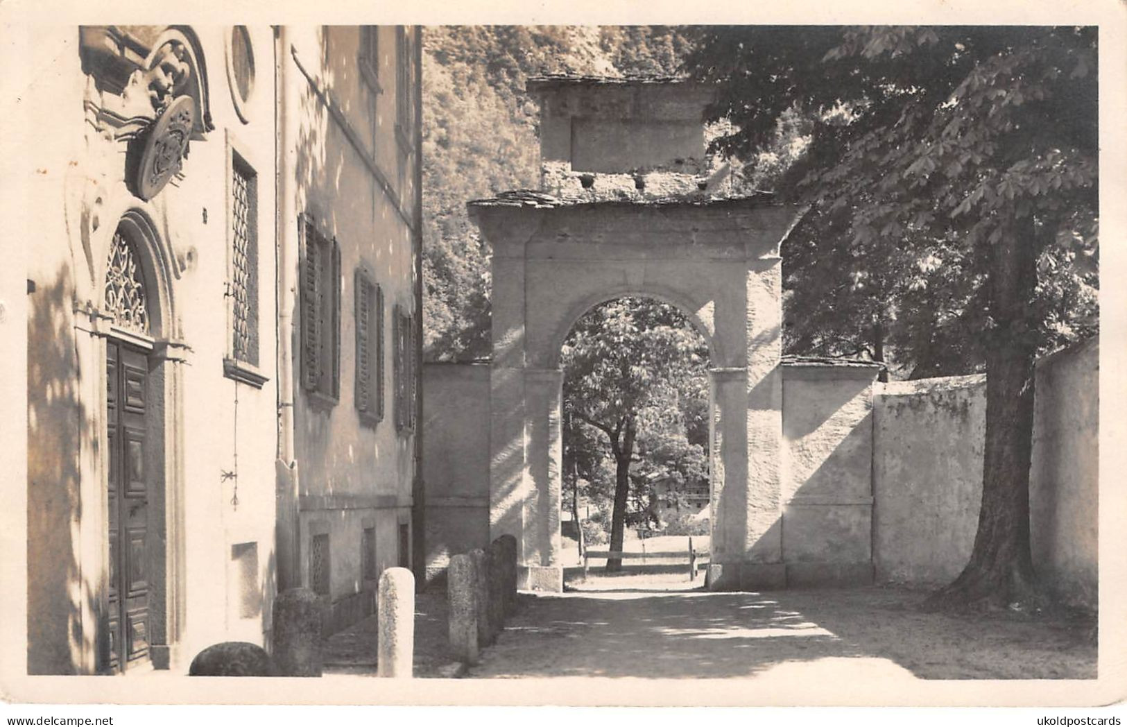 CPA  Suisse, BONDO, Palazzo Von Salis, Hofpartie, Carte Photo, - Bondo