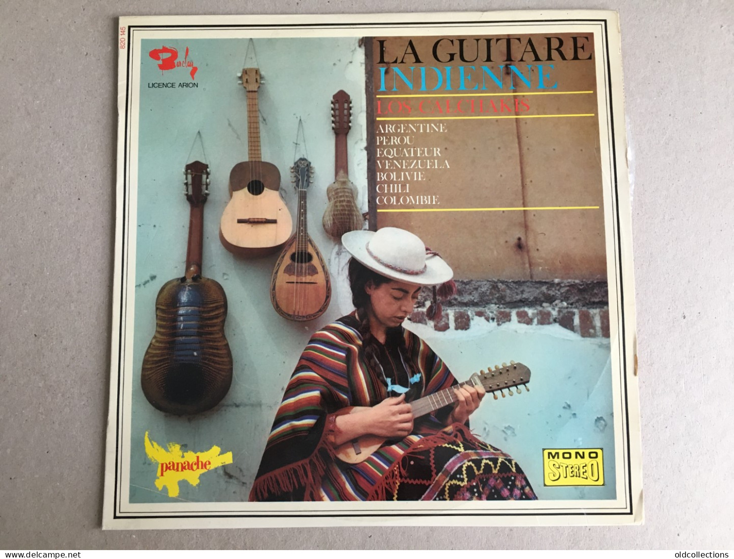 Schallplatte Vinyl Record Disque Vinyle LP Record - American Indians La Guitarre Indienne Los Calchakis America Latina  - Música Del Mundo