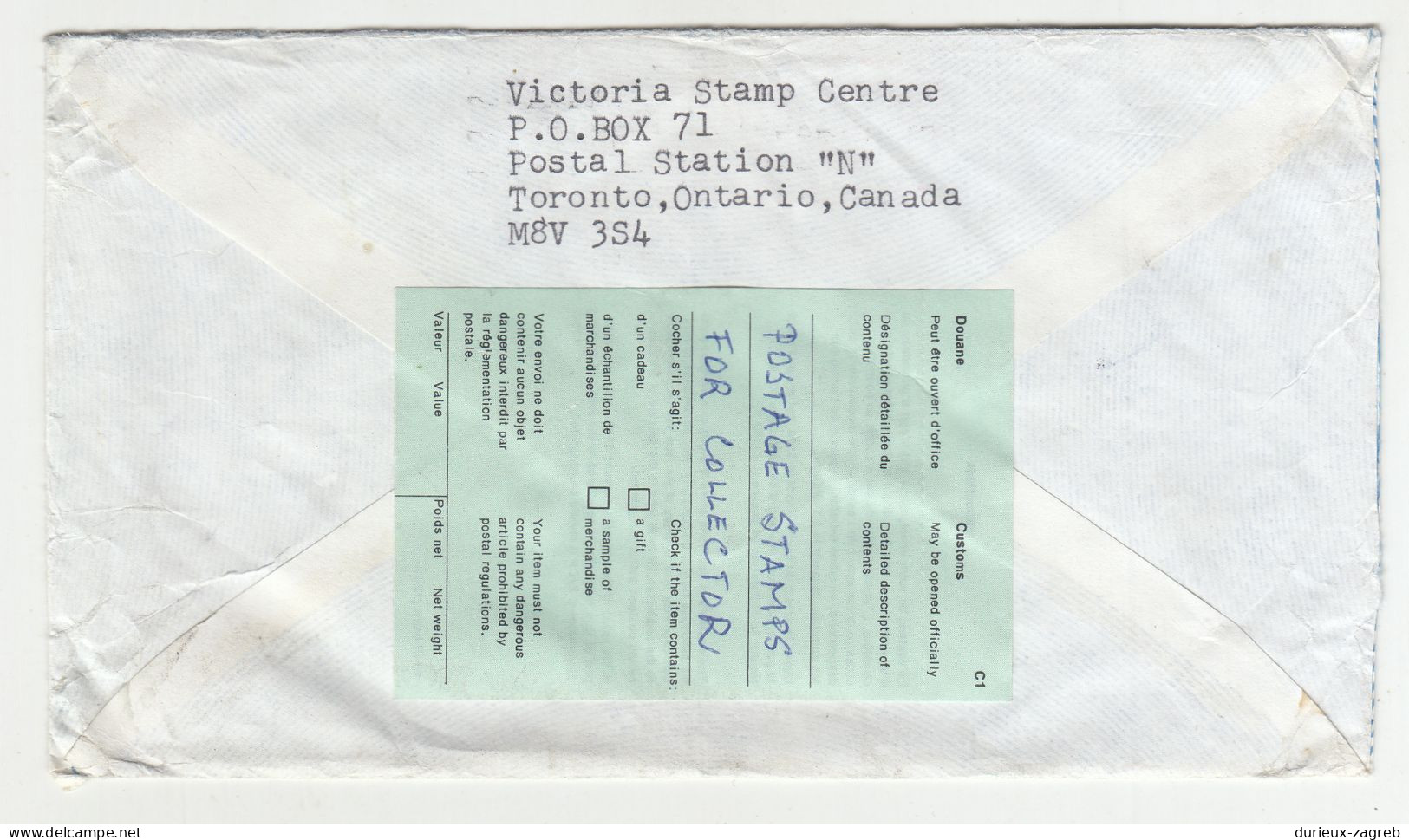 Canada Multifranked Letter Cover Posted Air Mail 198? To Germany B230701 - Brieven En Documenten