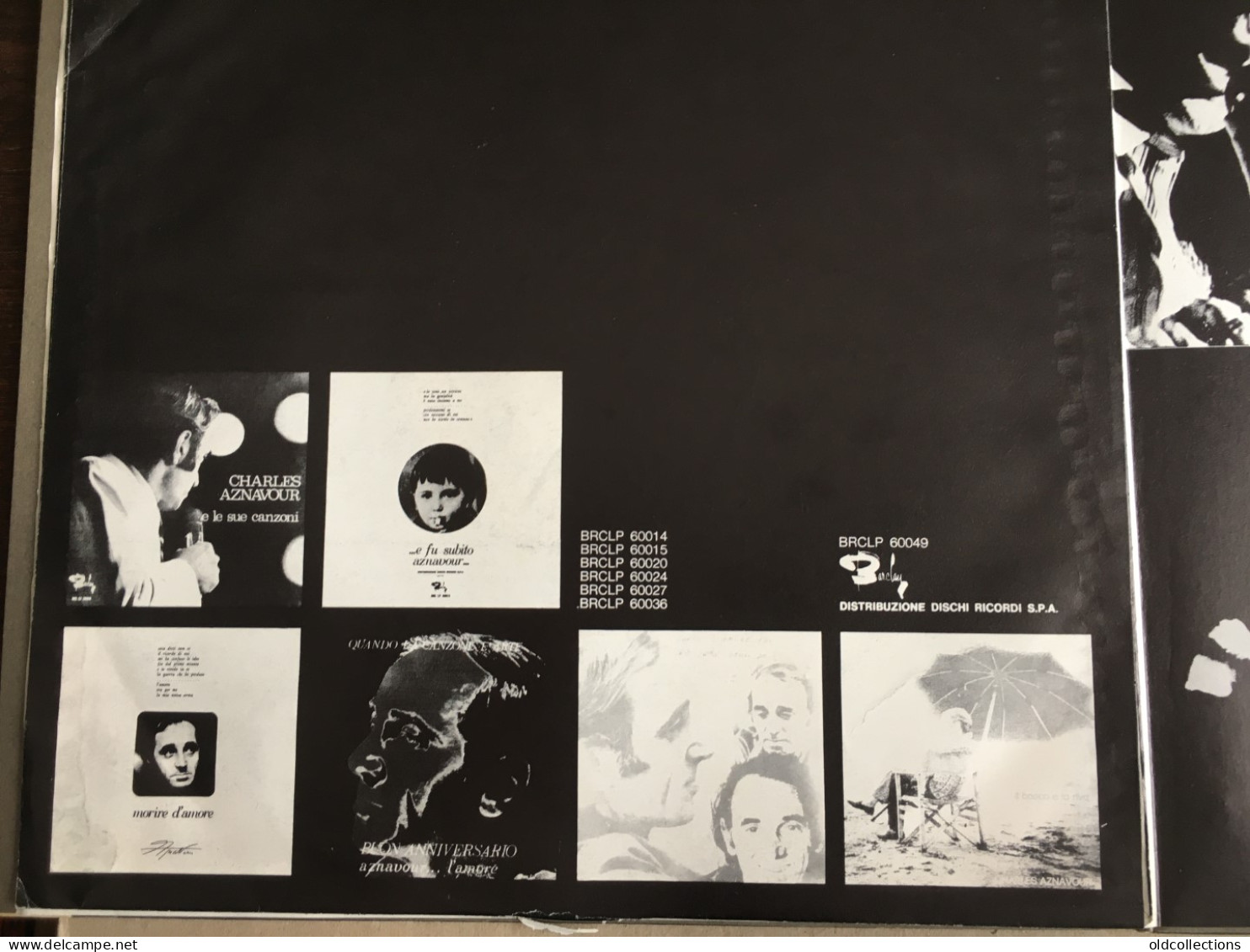 Schallplatte Vinyl Record Disque Vinyle LP Record - Charles Aznavour Del Mio Amare Te - Vinyl + Album Photo - Other - Italian Music