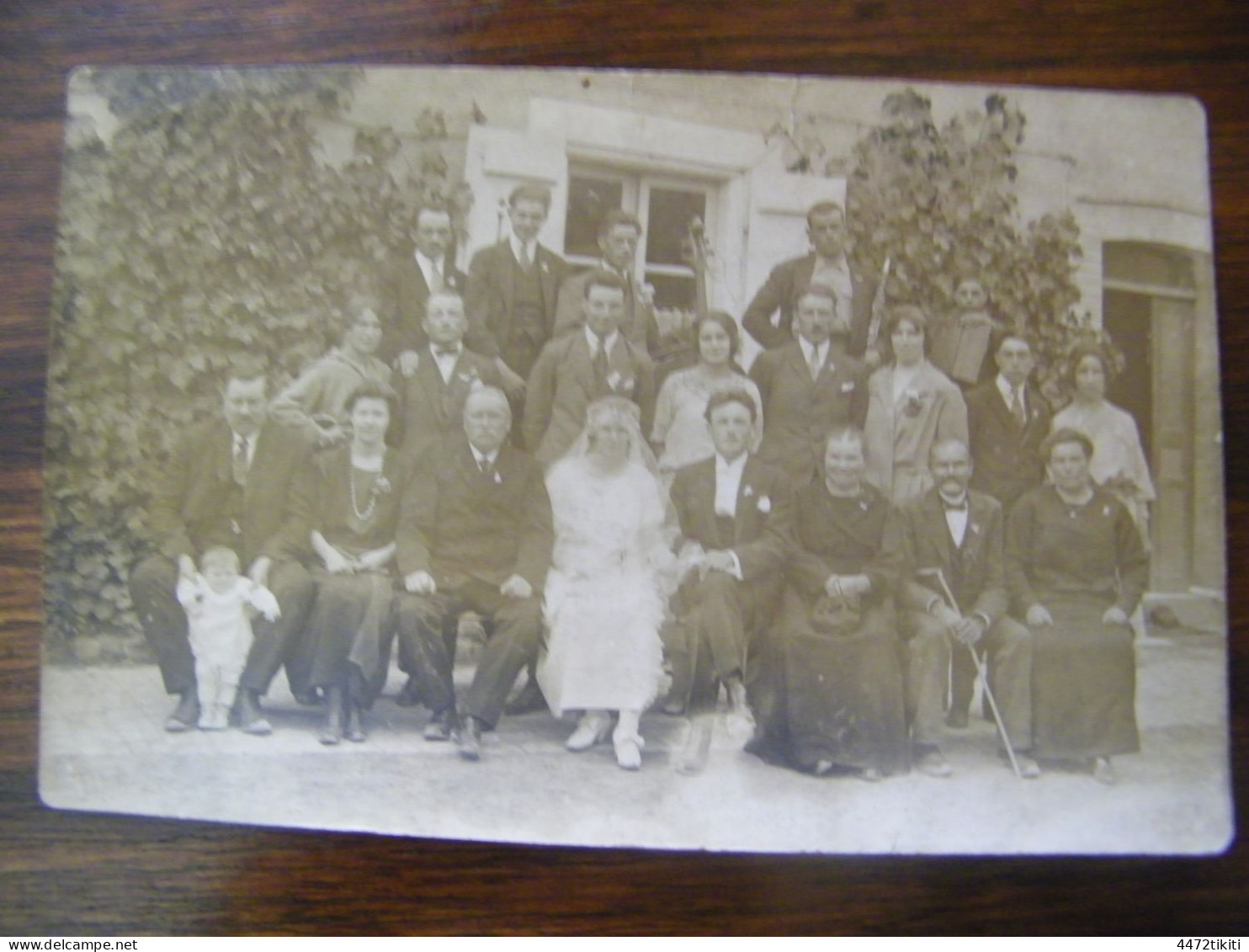 Carte Photo - Noces Mariage - Famille Pierre , Léa , Léanie Etc - 1924 - SUP (HG 79) - Noces