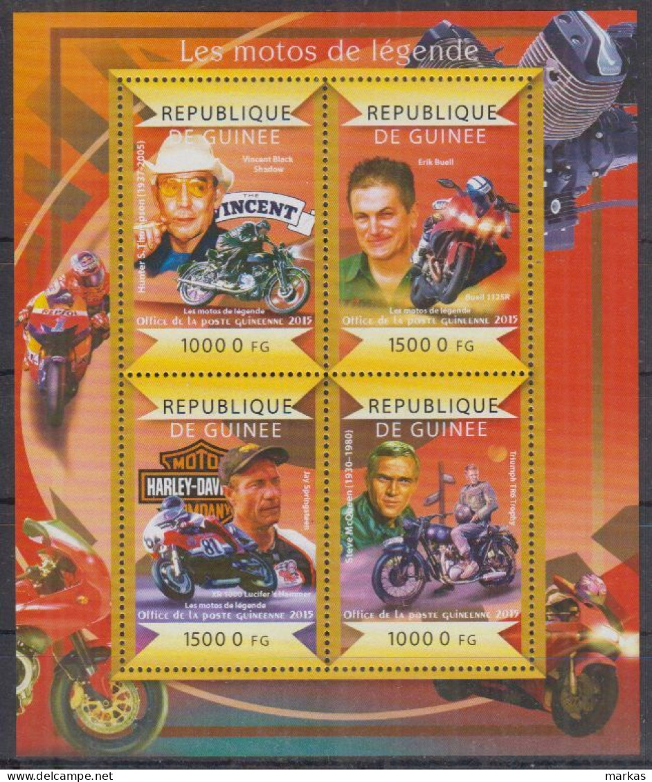 E13. Guinea MNH 2015 Sport - Motorsports - Moto