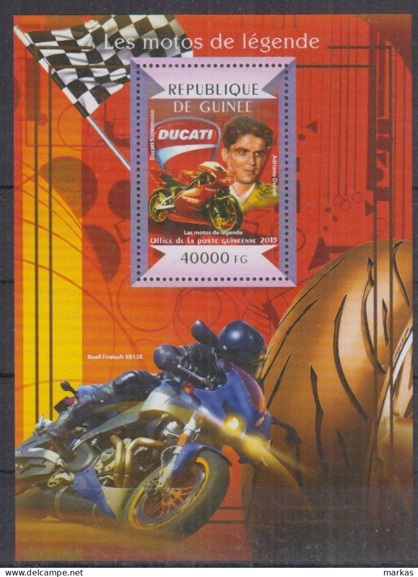 E13. Guinea MNH 2015 Sport - Motorsports - Moto