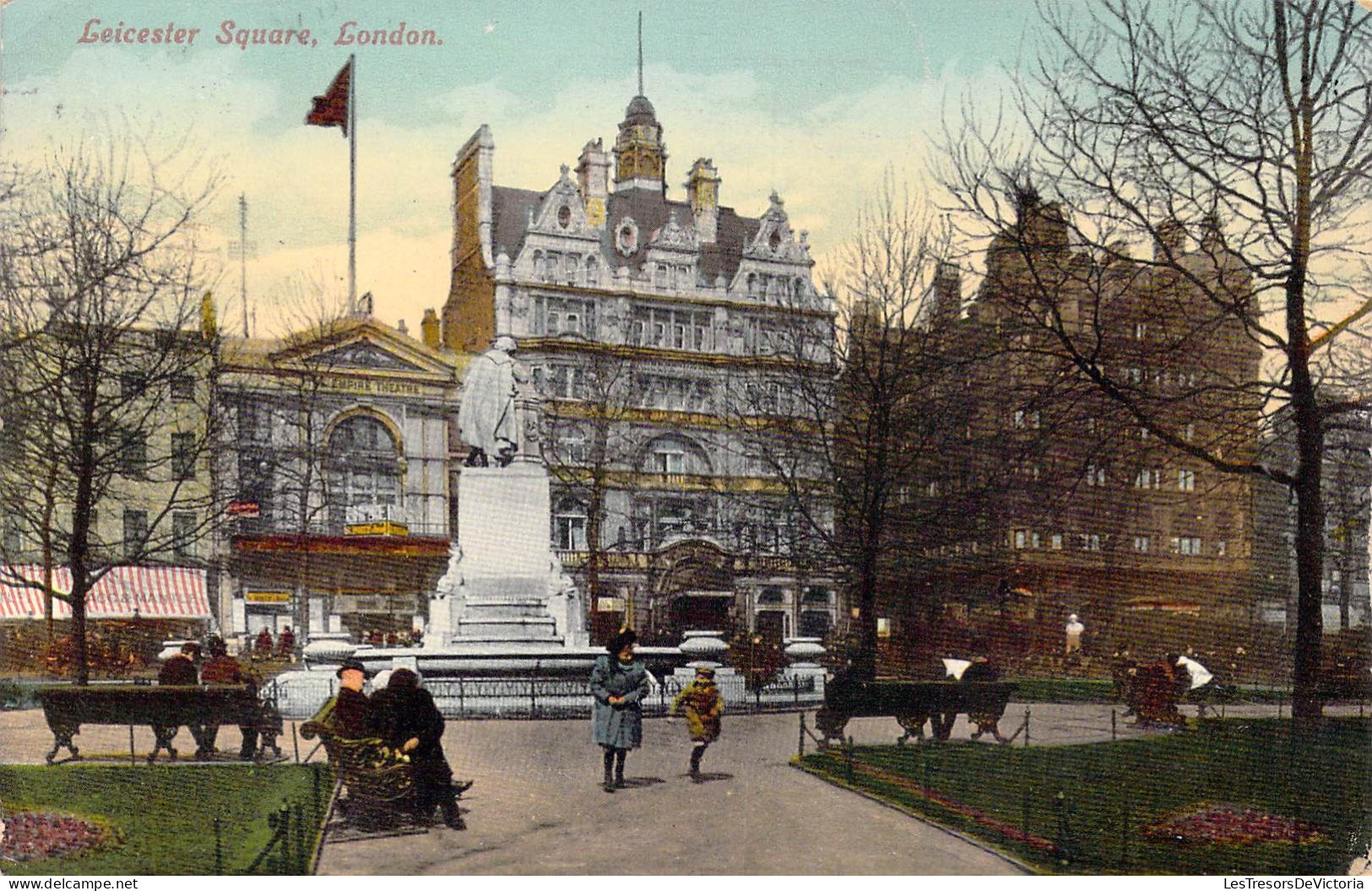 ANGLETERRE - London - Leicester Square - Carte Postale Ancienne - Sonstige & Ohne Zuordnung