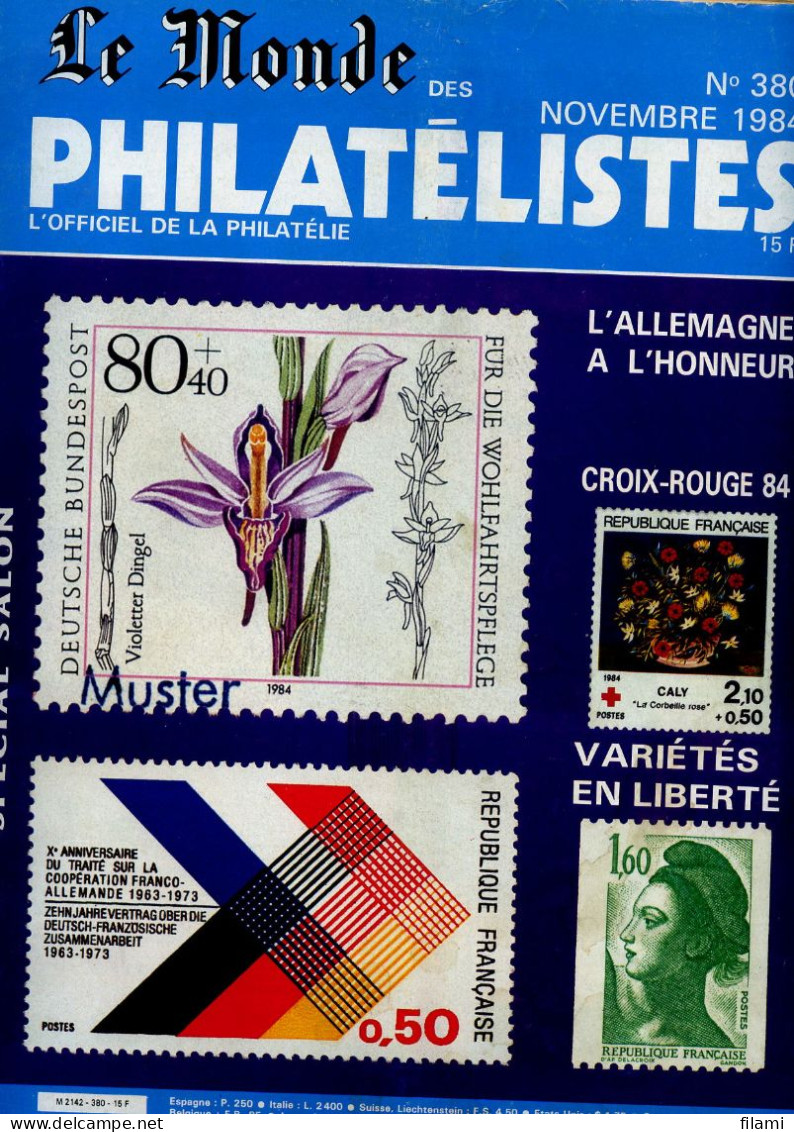 Le Monde Des Philatélistes N.380,Allemagne,Hambourg,aigle 10 Pfennig,varieté Liberté Gandon,Cérès 25c,fiscaux,Zeppelin - Francesi (dal 1941))