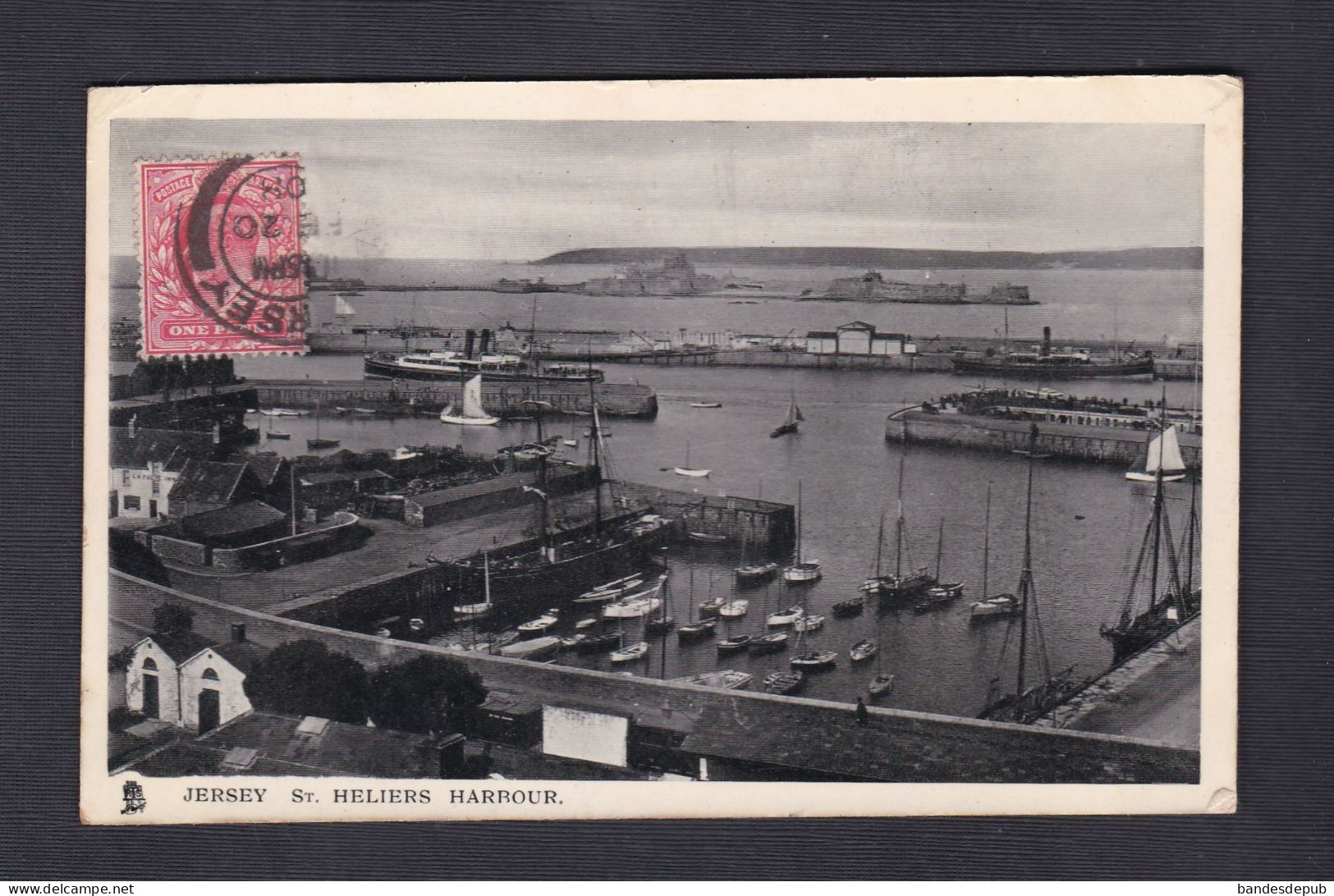 UK Jersey  St Helier Saint Heliers Harbour  ( Port Bateaux Raphael Tuck  56334) - St. Helier