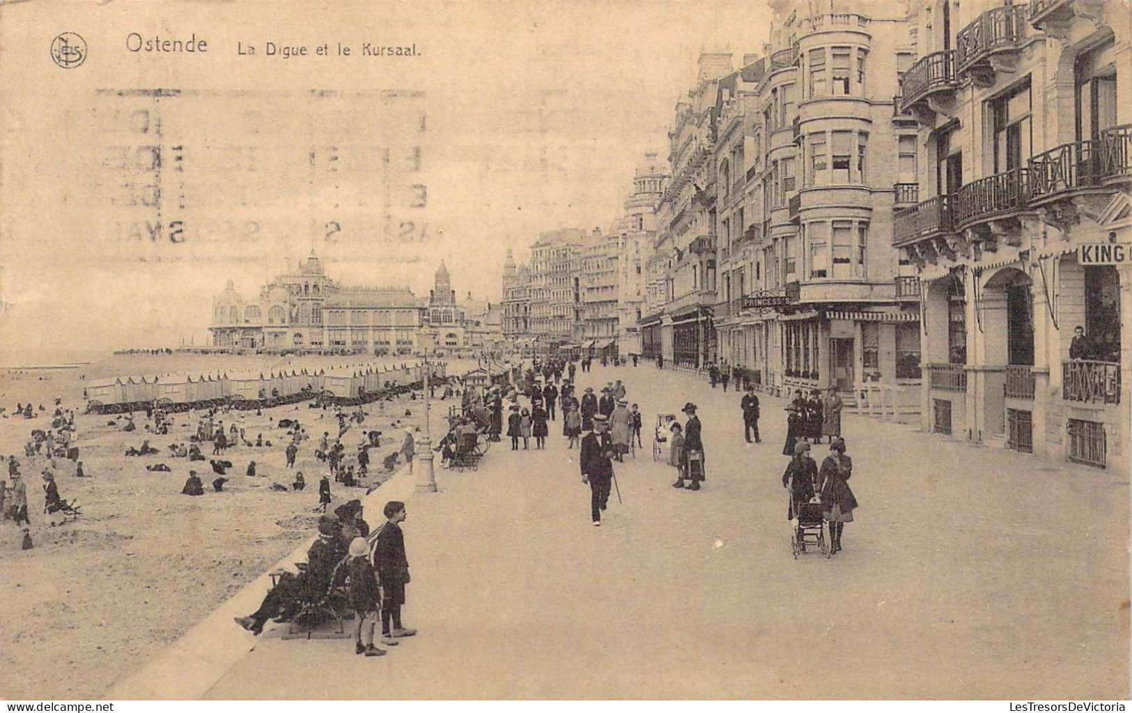 BELGIQUE - Ostende - La Digue Et Le Kursaal - Carte Postale Ancienne - Oostende