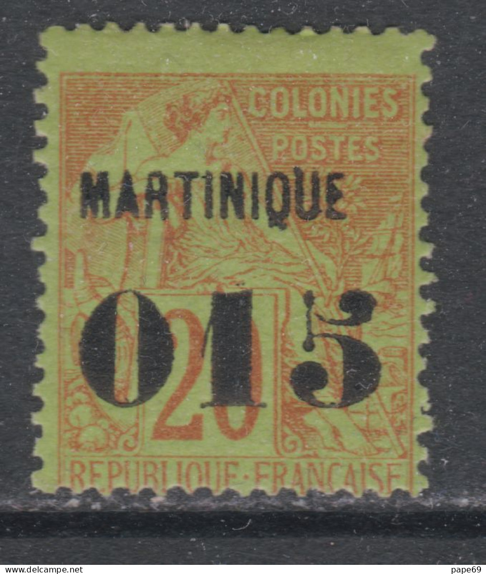 Martinique  N° 6  X  015 Sur 20 C. Brique Sur Vert Trace De Charnière Sinon TB - Portomarken