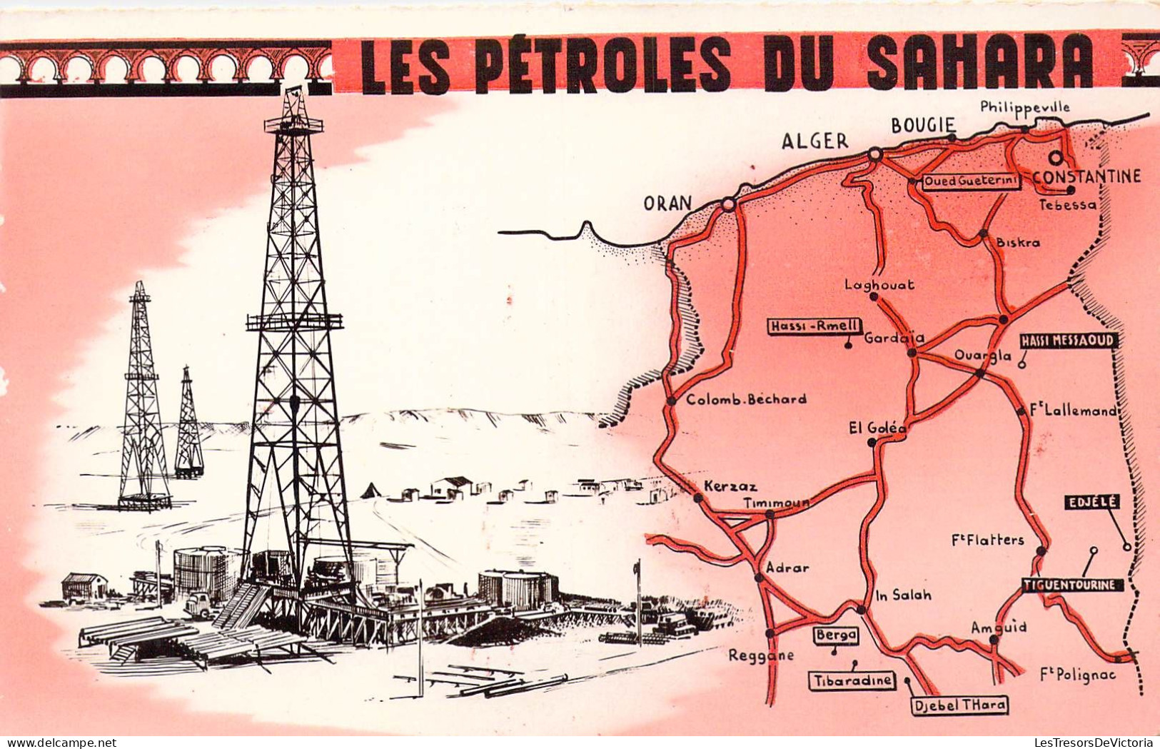 AFRIQUE - Les Pétroles Du Sahara - Les Richesses Françaises - Carte Postale Ancienne - Zonder Classificatie