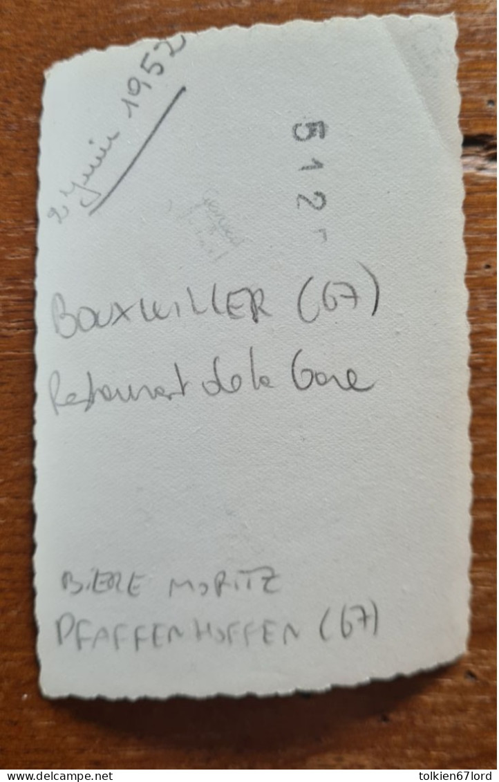 BOUXWILLER 67 Bas-Rhin Restaurant De La Gare Bière Moritz Pfaffenhoffen 1952 - Bouxwiller