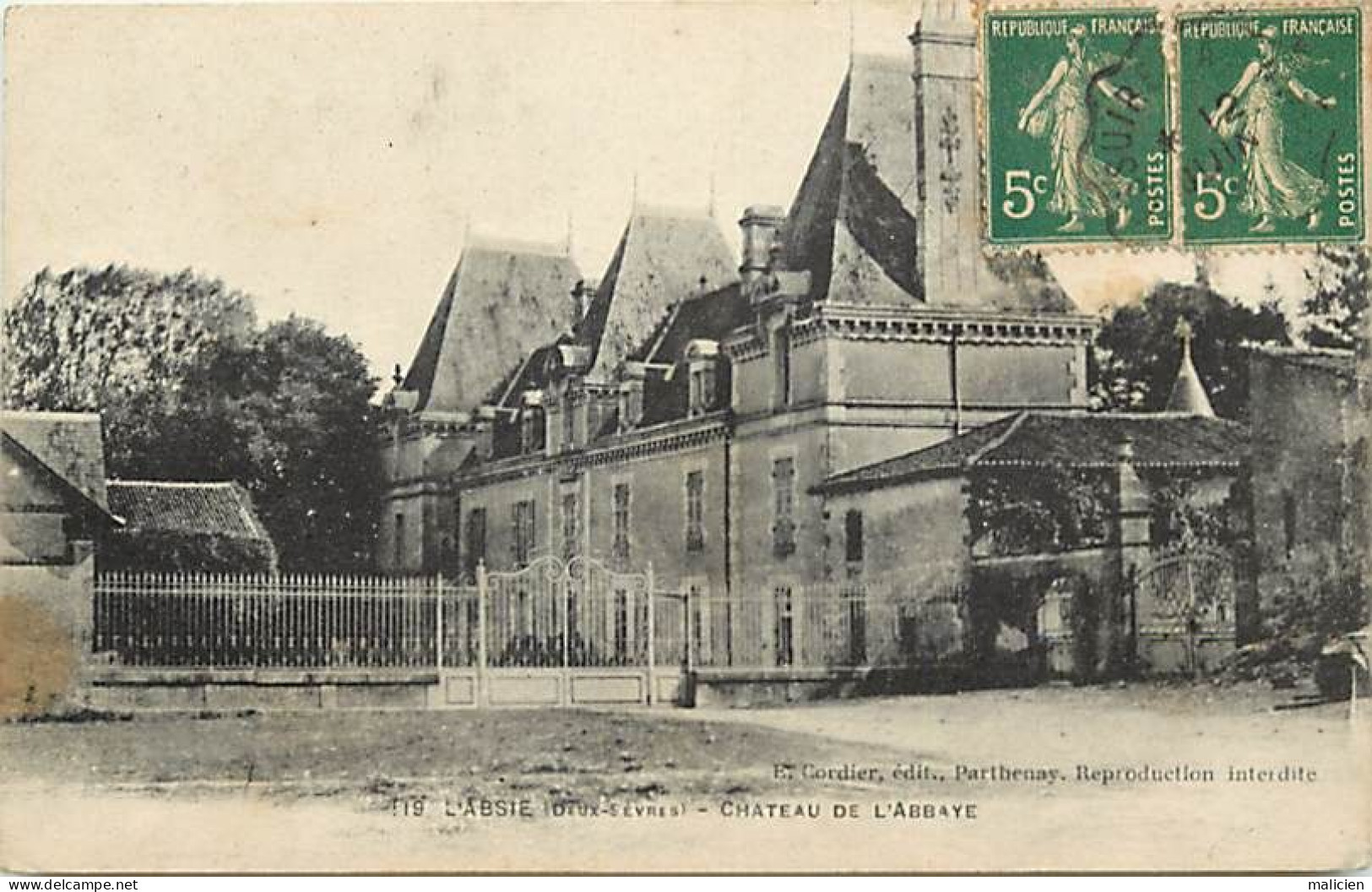 - Dpts Div-ref-BJ791- Deux Sèvres - L Absie - Château De L Abbaye - Châteaux - - L'Absie