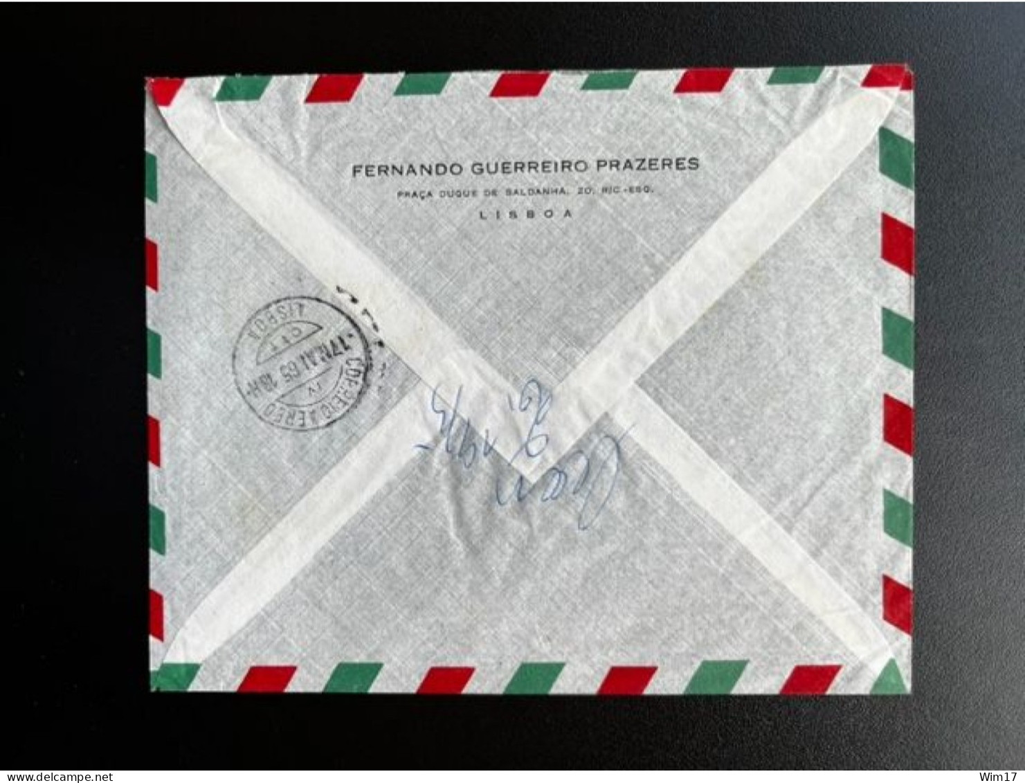 PORTUGAL 1965 REGISTERED LETTER ANJOS LISBON LISBOA TO HAMBURG 17-05-1965 REGISTADA - Lettres & Documents