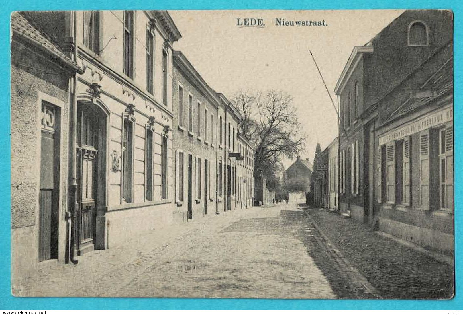 * Lede (Oost Vlaanderen) * (E. & B. - Ad. De Munter - De Prez) Nieuwstraat, Unique, Rare, Zeldzaam, TOP - Lede