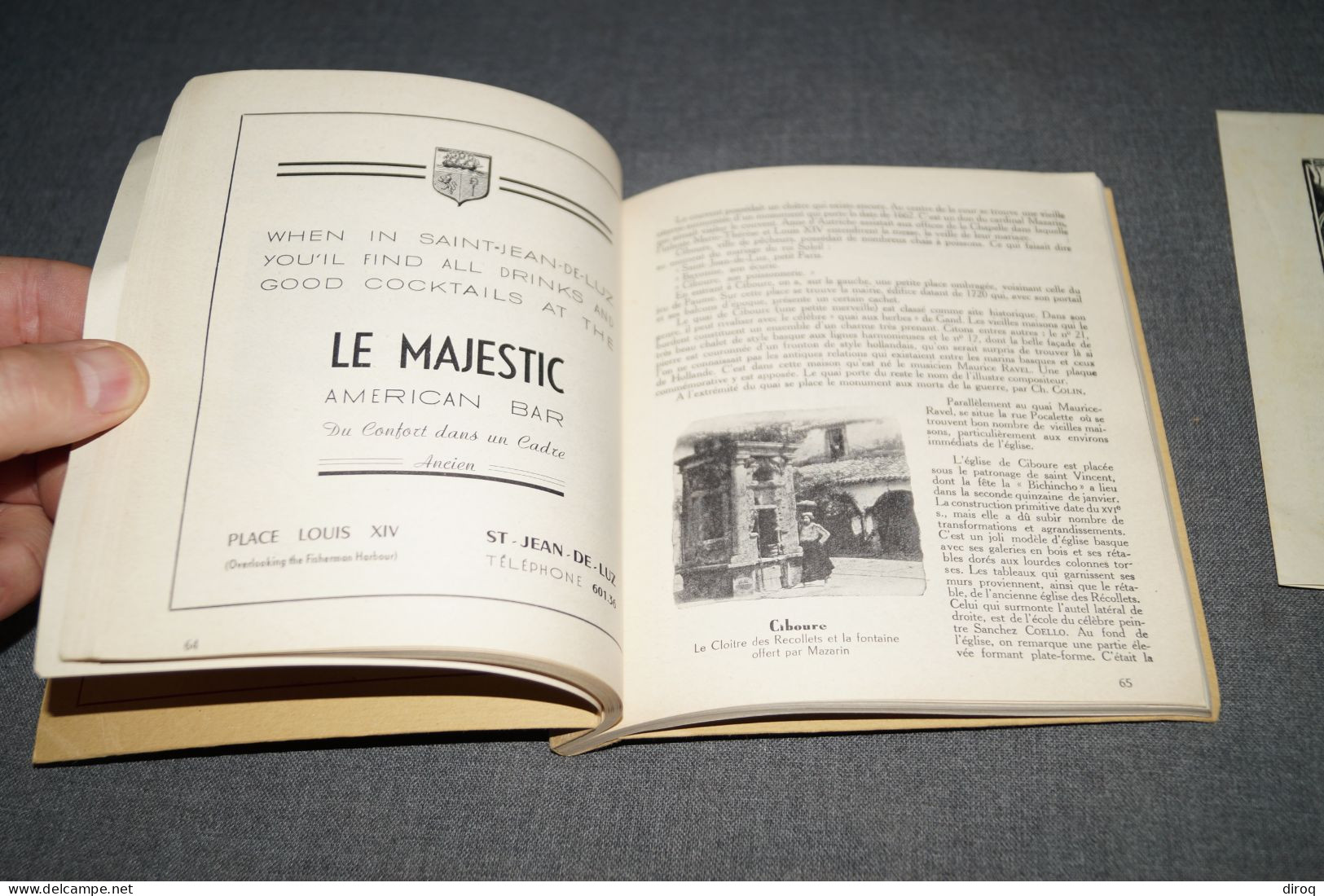 Côte Basque,1950,superbe ancien ouvrage complet,162 pages,16 Cm. sur 15,5 Cm.