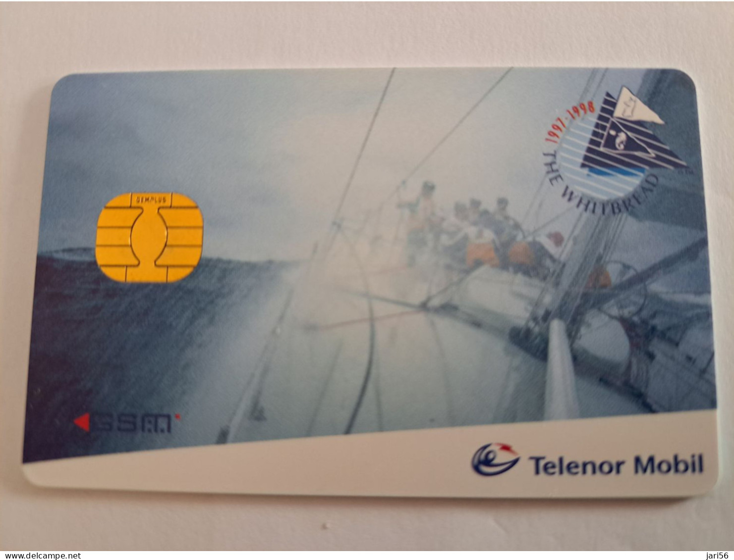 NORWAY NOORWEGEN / GSM/  SIMCARD WHITE BREAD  RACE /  TELENOR / WITH CHIP  MINT  ** 13659** - Norvegia