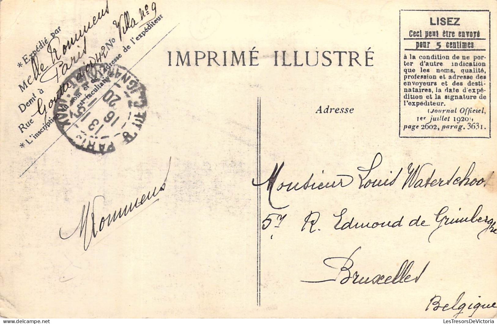 EVENEMENTS - Cinquantenaire De La République - Anniversaire De L'Armistice - 11 Novembre 1920 - Carte Postale Ancienne - Other & Unclassified