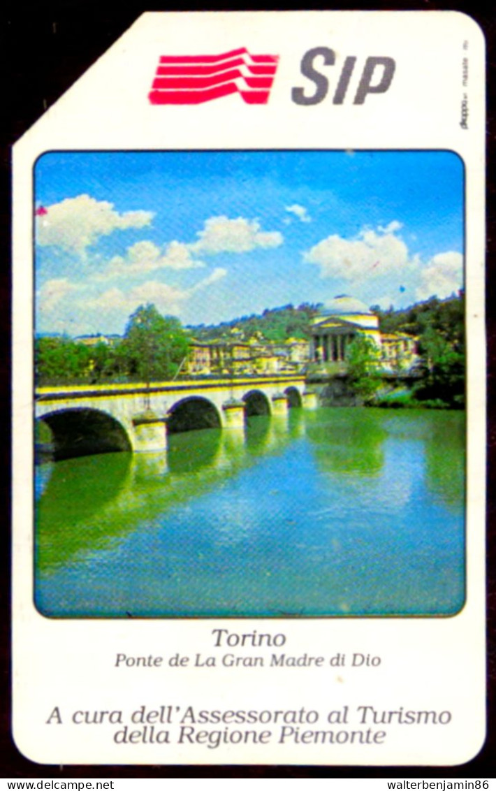 G P 151 C&C 2079 A SCHEDA USATA TURISTICA PIEMONTE TORINO 5 PIK SHORT CODE - CON CODICI 2^A QUAL. - Publiques Précurseurs