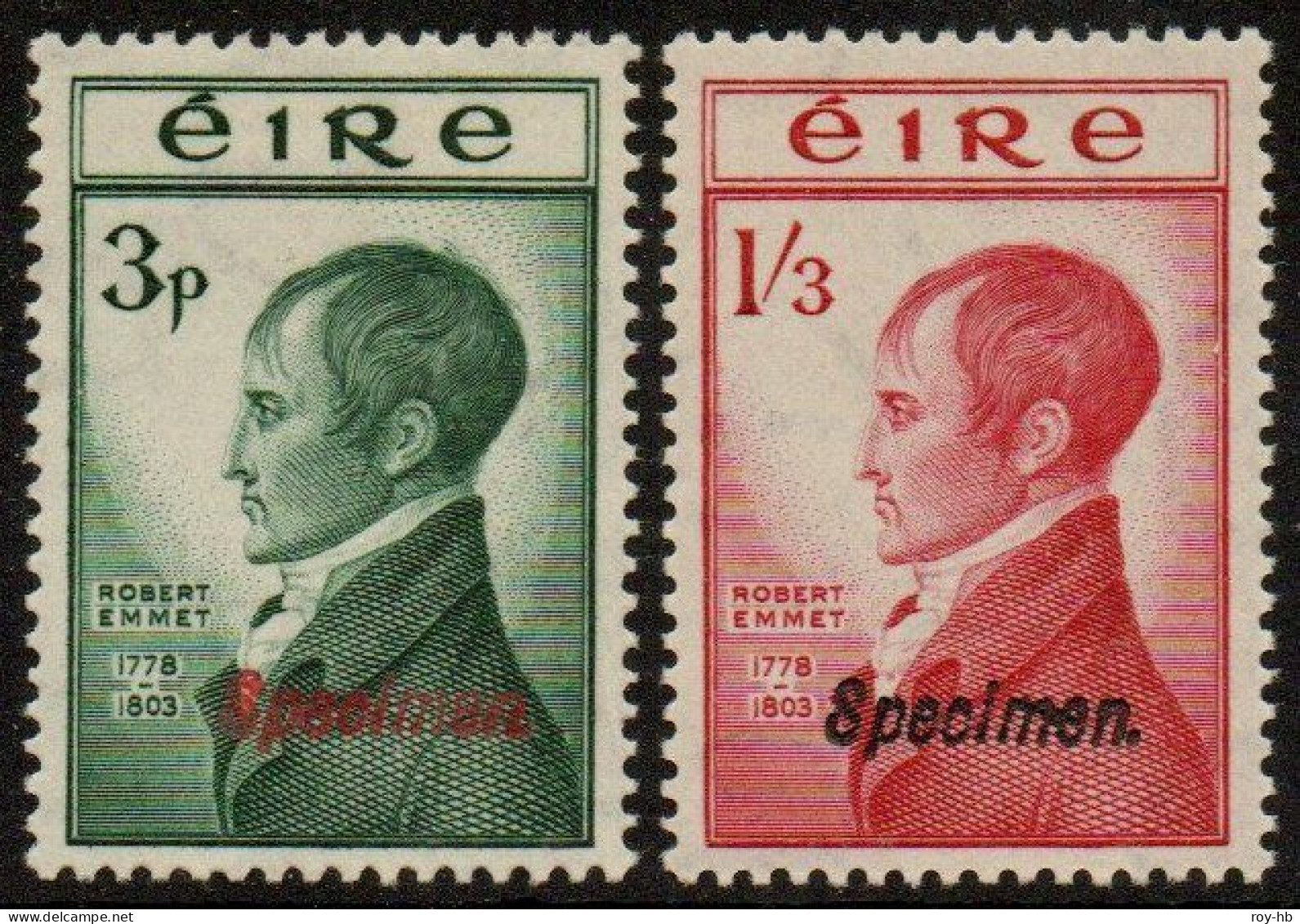 1953 Emmet Set With Specimen Overprints, Fresh U/m, Far Better Centring Than Most, Ex De La Rue. - Gebraucht