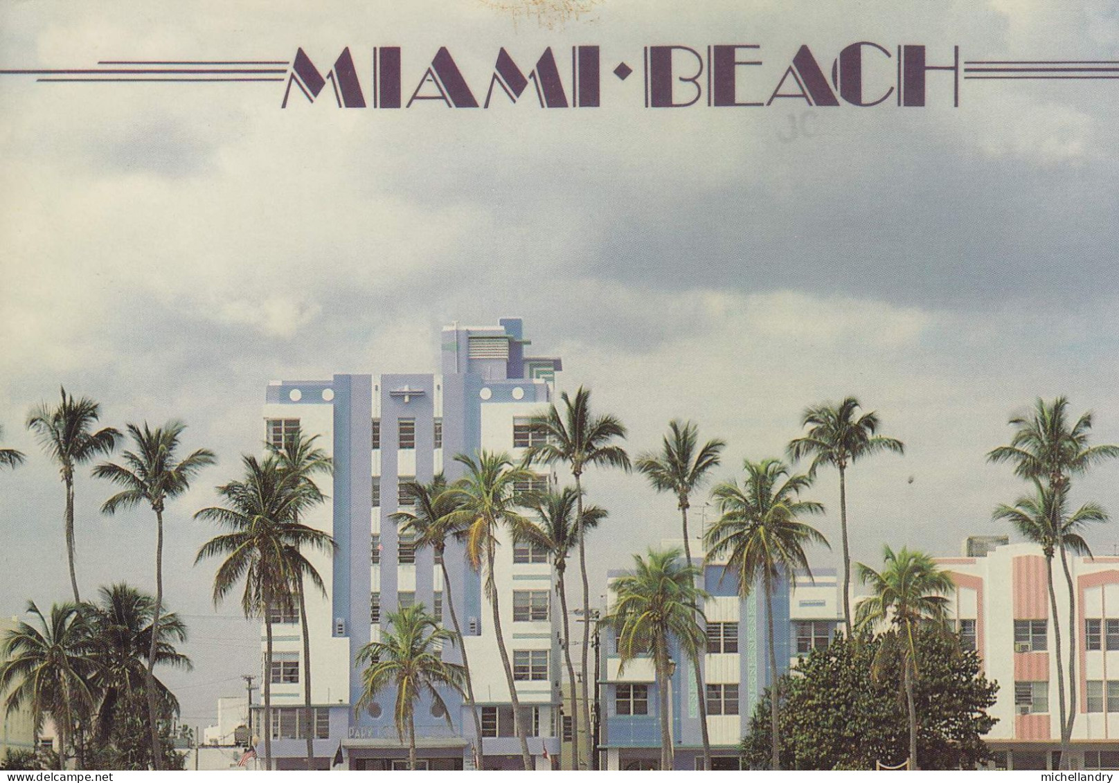 Carte Postal (122985) Florida Miami Beach Timbre  USA1 2 Dec 1991 Avec écriture - Miami Beach