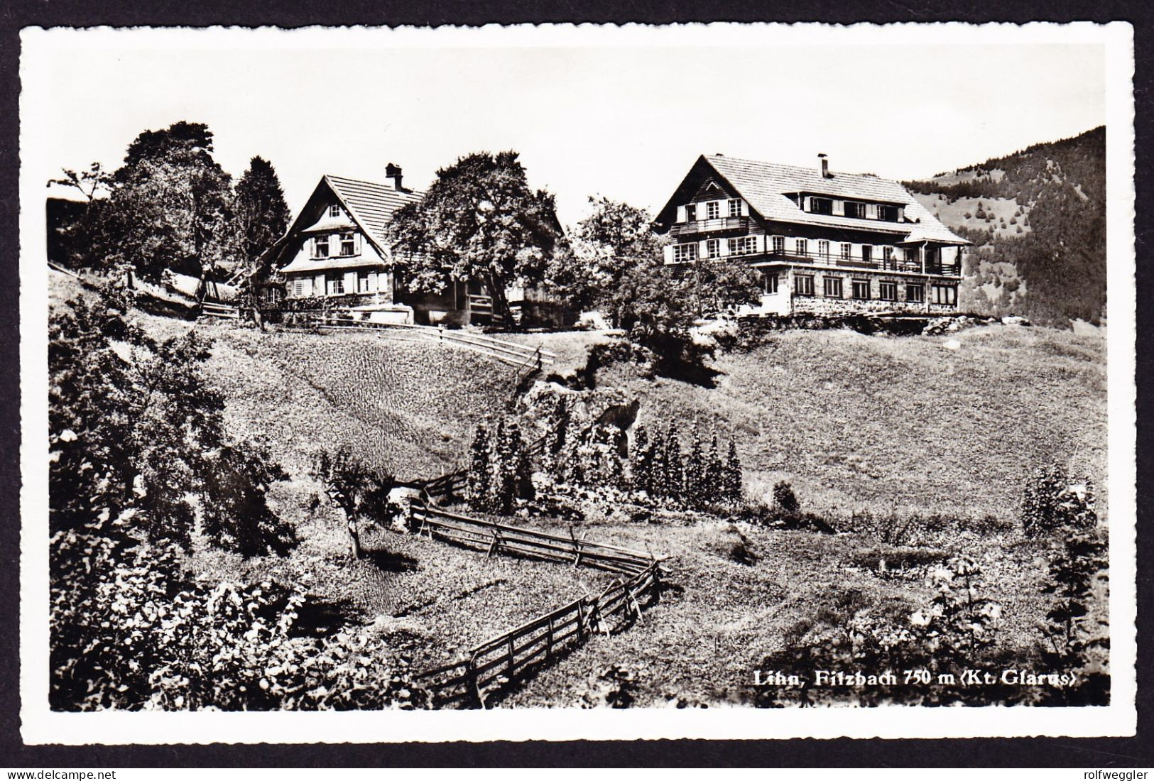 Um 1930 Ungelaufene Foto AK: Lihn, Filzbach. - Filzbach