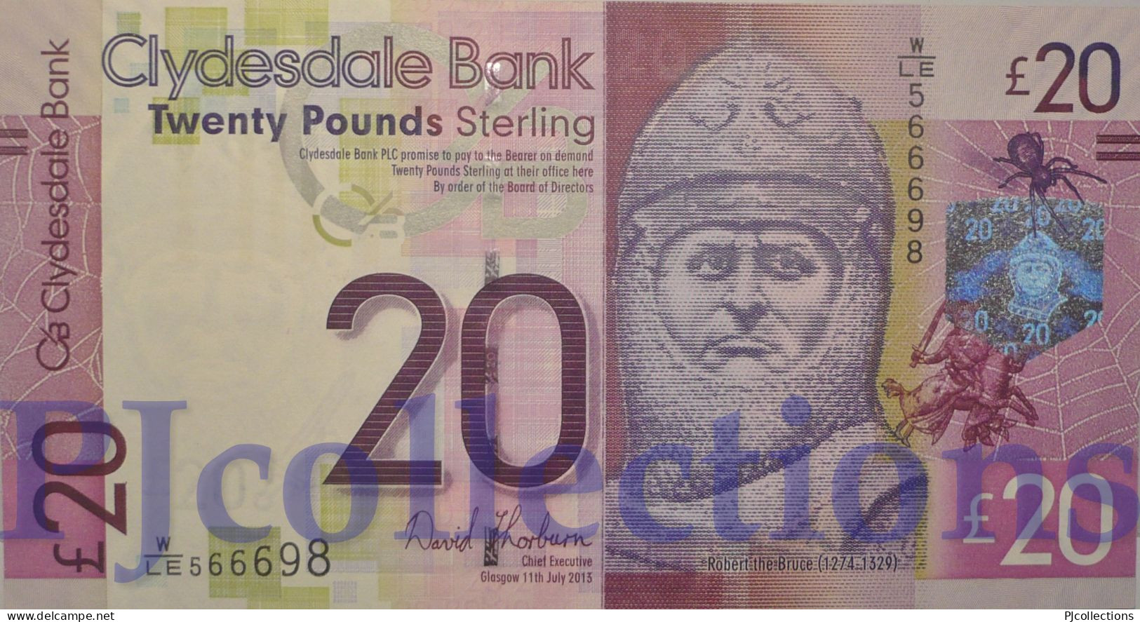 SCOTLAND 20 POUNDS 2013 PICK 229Kb AU/UNC - 20 Pounds