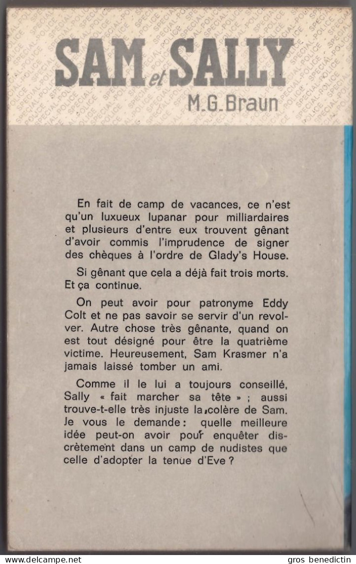 Fleuve Noir Spécial Police N°733 - Série Sam Et Sally - M.G. Braun - "Chasse Aux Chèques" - 1969 - #Ben&FNSP&Div - Fleuve Noir