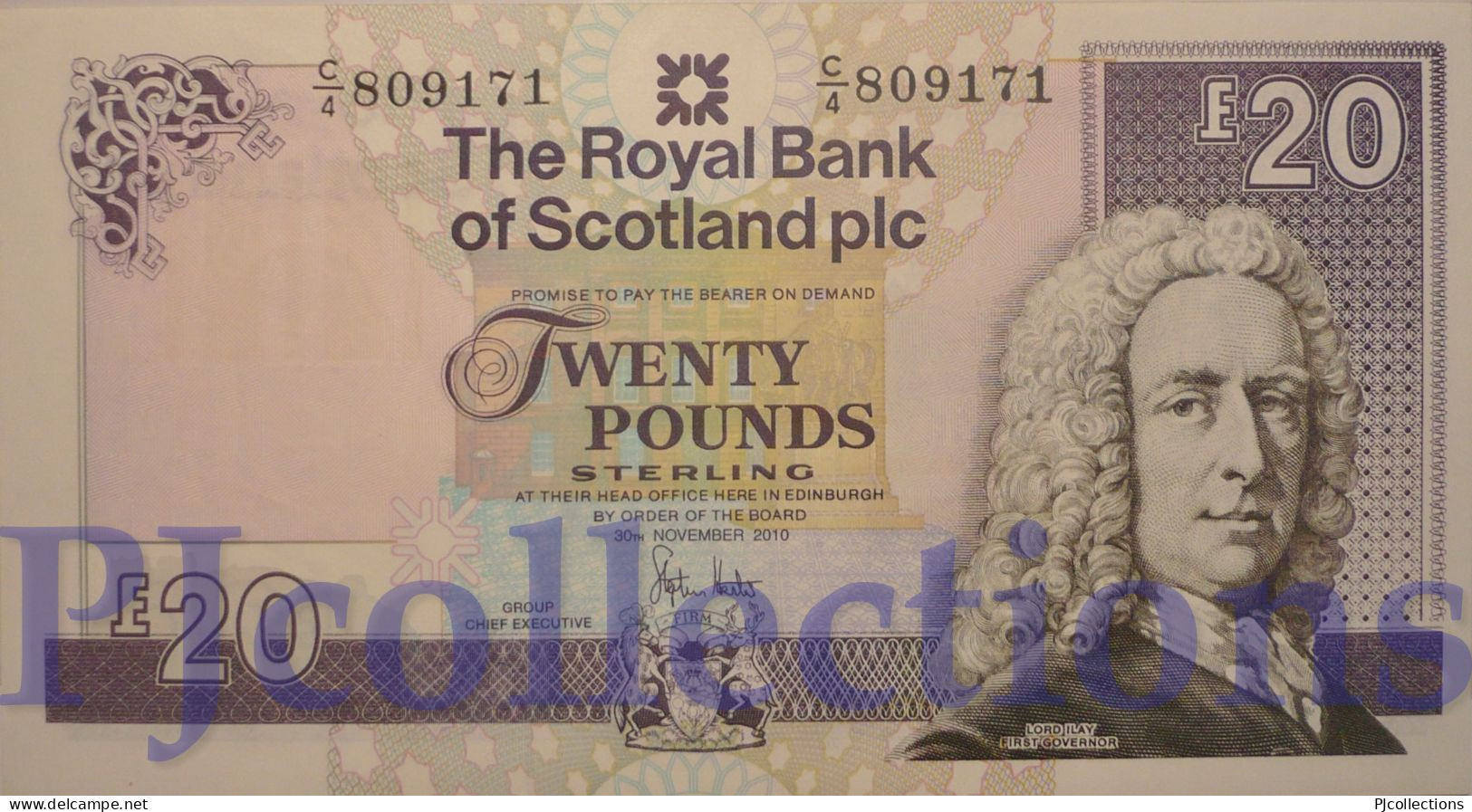 SCOTLAND 20 POUNDS 2010 PICK 354e AU/UNC - 20 Pounds