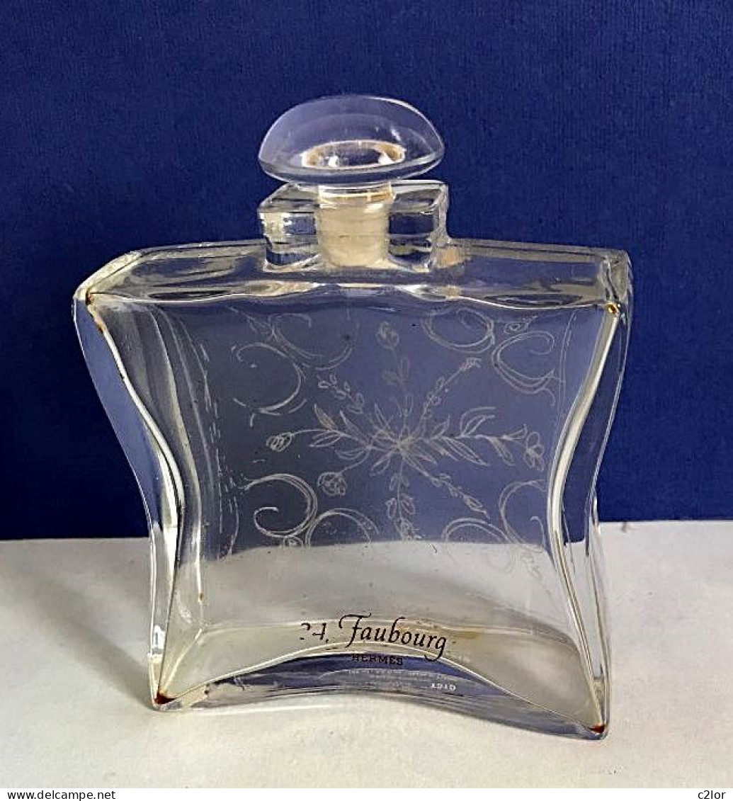 Ancien Flacon à Bouchon  " 24, Fauboug " D'HERMES  Eau De Toilette100 Ml Pour Collection Ou Décoration (LBch) VIDE/EMPTY - Flacons (vides)