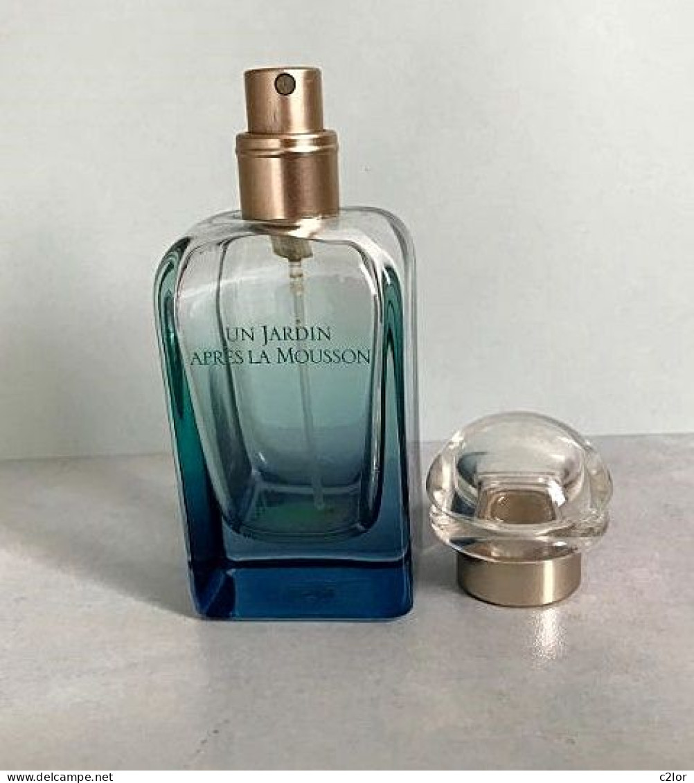 Flacon Spray  "Un Jardin Après La Mousson " D'HERMES EDT 50 Ml Pour Collection Ou Décoration (L27) VIDE/EMPTY - Flesjes (leeg)