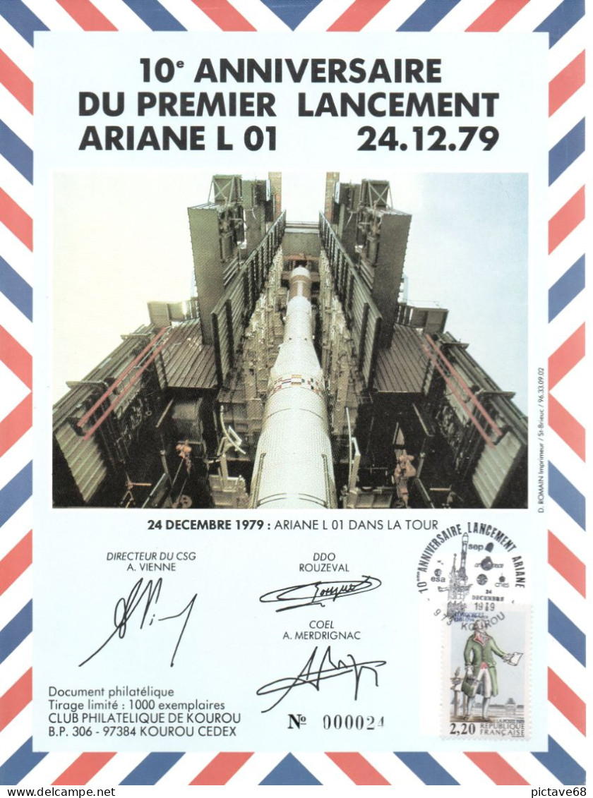 FRANCE / ENVELOPPES DIFFERENTS LANCEMENT D'ARIANNE - Other & Unclassified