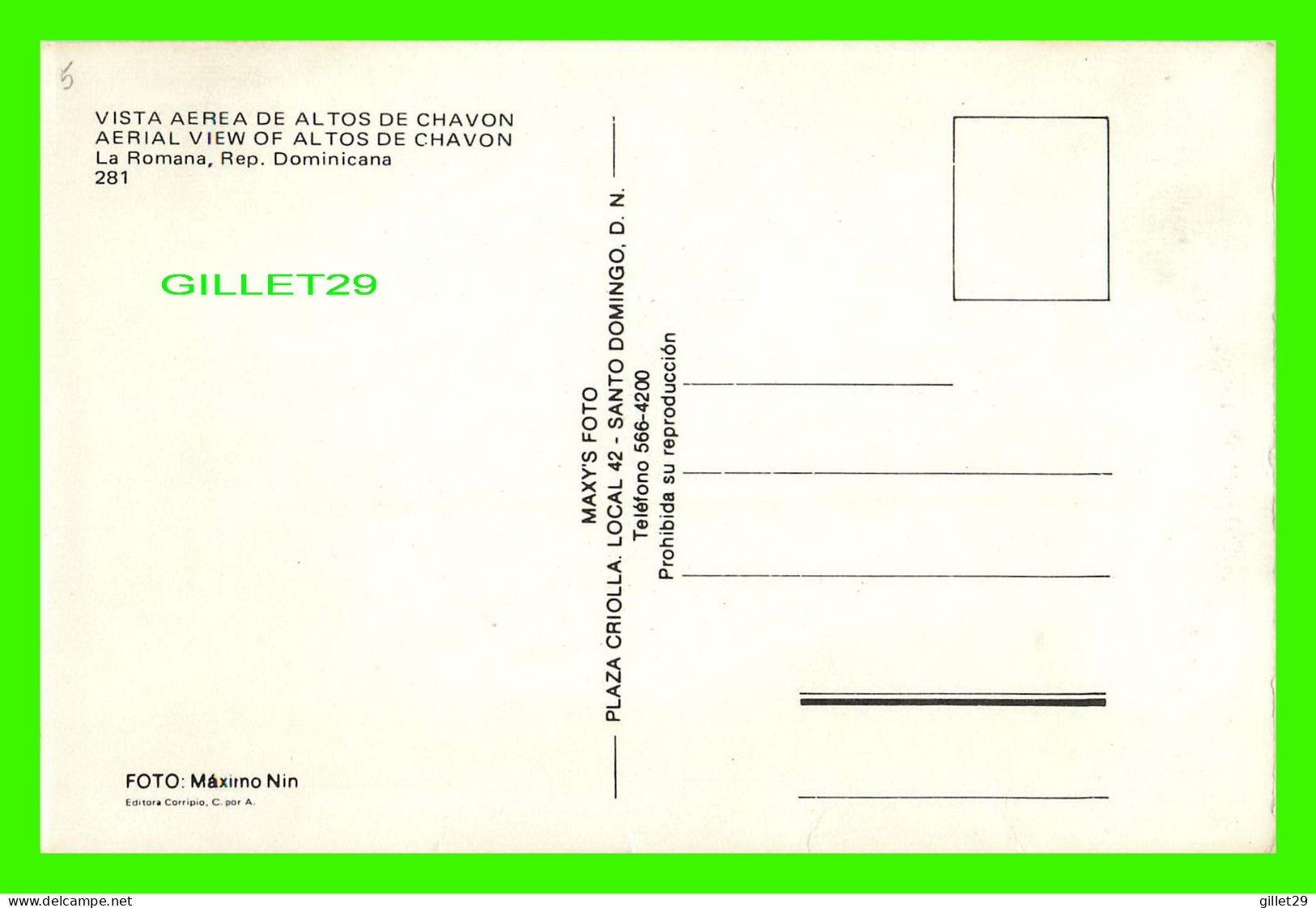 LA ROMANA, RÉPUBLIQUE DOMINICAINE - AERIAL VIEW OF ALTOS DE CHAVON - MAXY'S FOTO - FOTO MAXIMO NIN - - Dominikanische Rep.